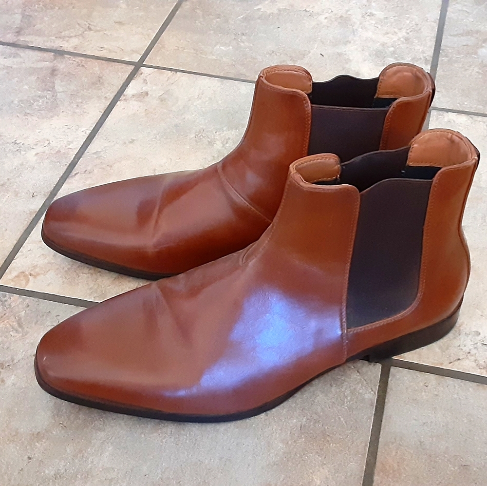 Men's leather low boots